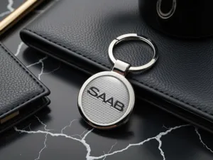 Saab Portallaves Anillo Aleación Metálica